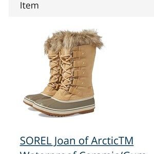 Sorel Women's Tan and Gray Winter Boots
